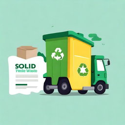 Create an image for an IT(402) project on 'SOLID WASTE: An Interdisciplinary Real-World Case Study'