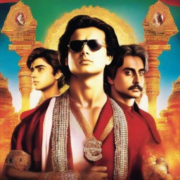 Replace Rajinikanth with Timothée Chalamet in the poster of the 2005 movie 'Chandramukhi'