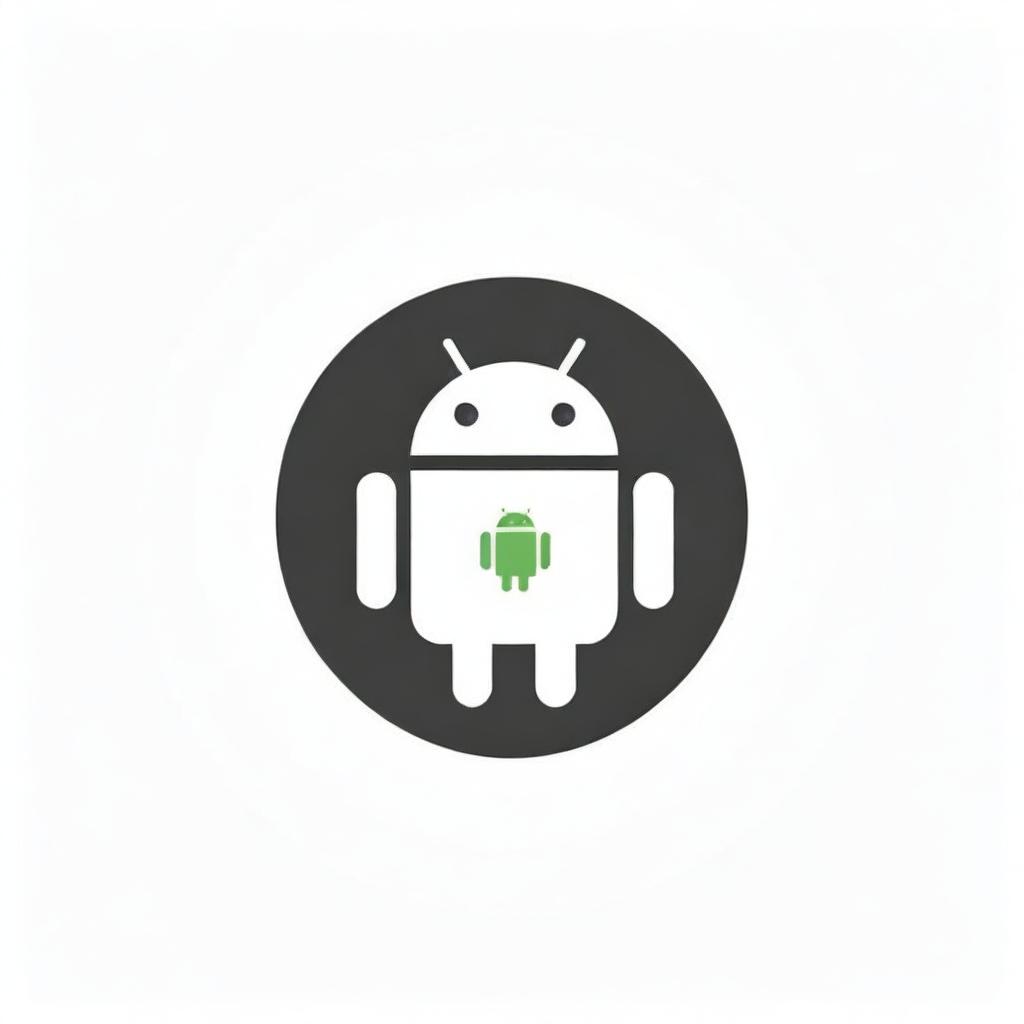 A conceptual image of an Android logo and a symbolic web icon, unified seamlessly against a stark white background.