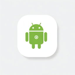 A conceptual image of an Android logo and a symbolic web icon, unified seamlessly against a stark white background.