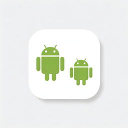 A conceptual image of an Android logo and a symbolic web icon, unified seamlessly against a stark white background.