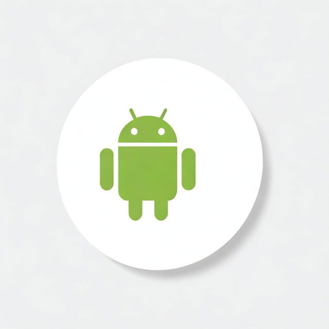 A conceptual image of an Android logo and a symbolic web icon, unified seamlessly against a stark white background.