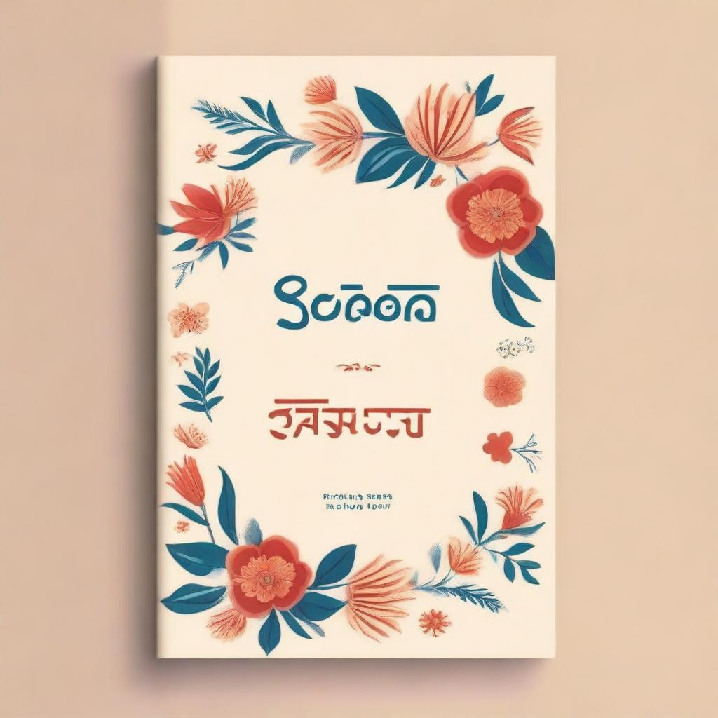 Create a book cover for a Marathi essay book titled 'Shabda Sumane,' which means 'words like flowers