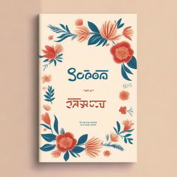 Create a book cover for a Marathi essay book titled 'Shabda Sumane,' which means 'words like flowers
