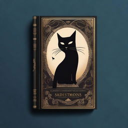 Design a book cover for the non-fiction book titled 'Cats and Mystery: Between Legends and Superstitions'