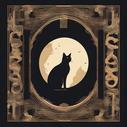 Design a book cover for the non-fiction book titled 'Cats and Mystery: Between Legends and Superstitions'