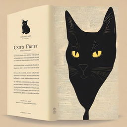 Design a book cover for the non-fiction book titled 'Cats and Mystery: Between Legends and Superstitions'