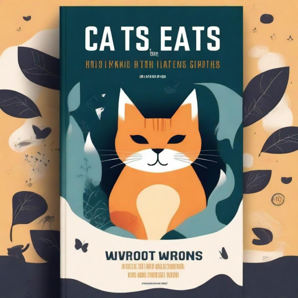 Design a book cover for the non-fiction book titled 'Cats and Mystery: Between Legends and Superstitions'