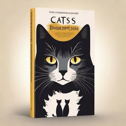 Design a book cover for the non-fiction book titled 'Cats and Mystery: Between Legends and Superstitions'