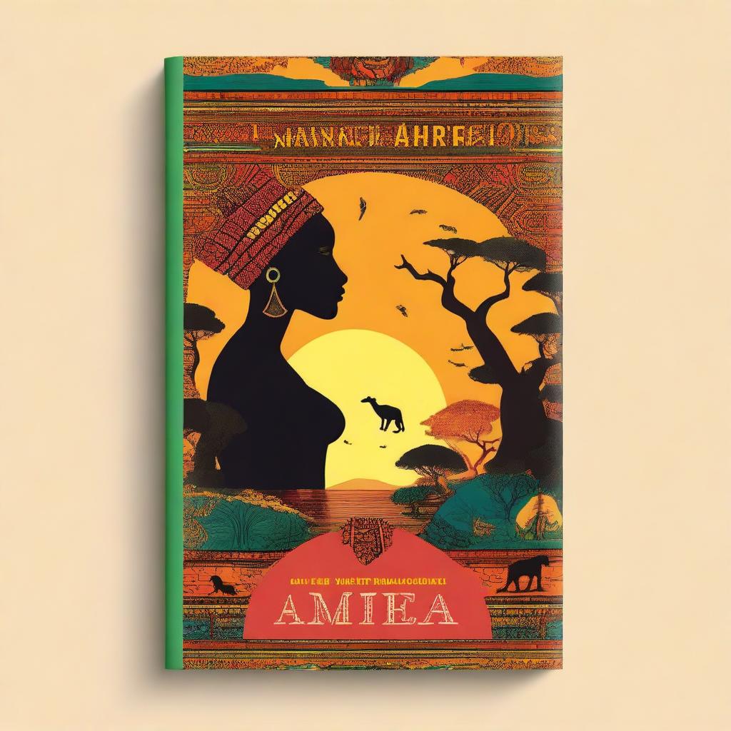 Design a book cover for an Africa-themed fiction novel