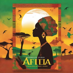 Design a book cover for an Africa-themed fiction novel