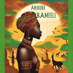 Create a book cover for an Africa-themed fiction novel