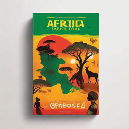 Create a book cover for an Africa-themed fiction novel