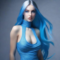 Welcome to our ultra-detailed 8k masterpiece featuring a stunning busty European girl wearing a turtleneck tight cotton sleeveless sweater