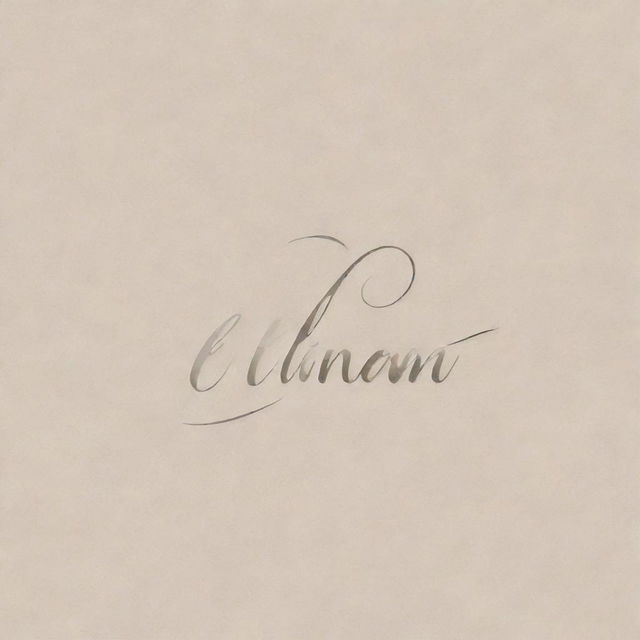 A wallpaper featuring the name 'Elinam' in elegant lettering, incorporating a soft, artistic background.