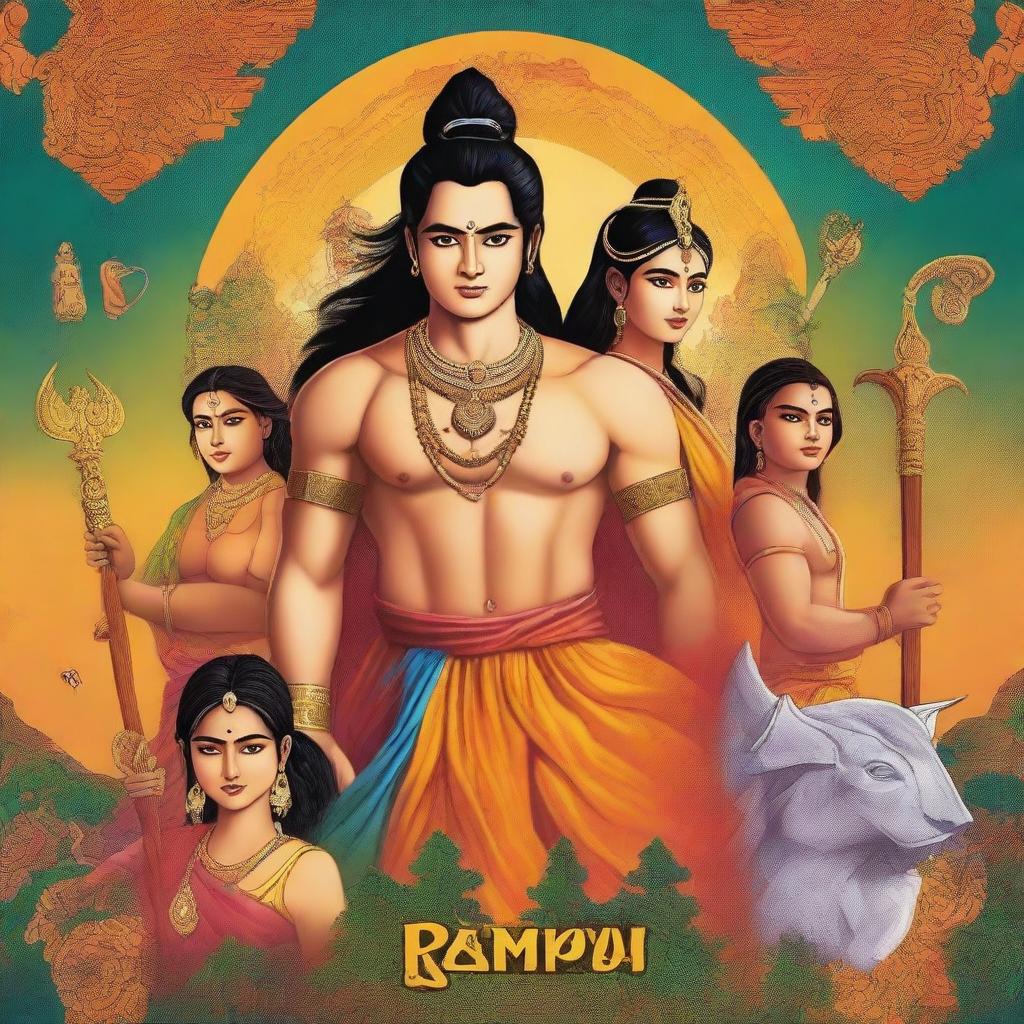 A detailed movie poster for a film titled 'Ramayan' by Ishaan Sharma