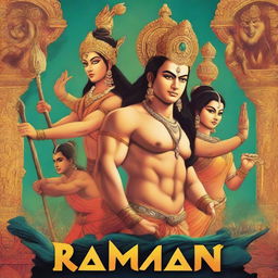 A detailed movie poster for a film titled 'Ramayan' by Ishaan Sharma