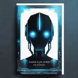 Create a book cover with a cool and sleek design, featuring a high-tech, futuristic vibe