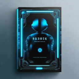 Create a book cover with a cool and sleek design, featuring a high-tech, futuristic vibe