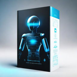 Create a book cover with a cool and sleek design, featuring a high-tech, futuristic vibe