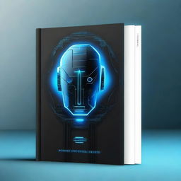 Create a book cover with a cool and sleek design, featuring a high-tech, futuristic vibe