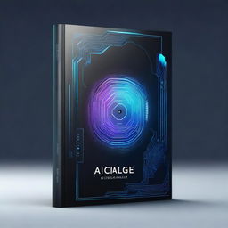 Create a book cover with a cool and sleek design, featuring a high-tech, futuristic vibe