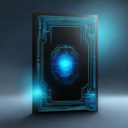 Create a book cover with a cool and sleek design, featuring a high-tech, futuristic vibe