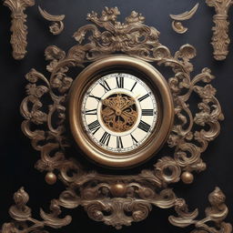 A captivating book cover featuring a large, ornate clock as the central element
