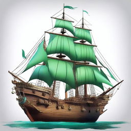 The ship of the pirate king Pearl D