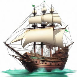 The ship of the pirate king Pearl D