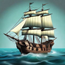 The ship of the pirate king Pearl D
