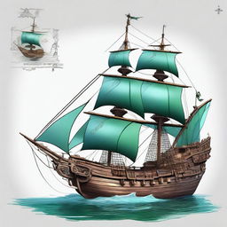 The ship of the pirate king Pearl D