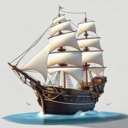 Create the ship of the pirate king Pearl D