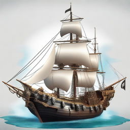 Create the ship of the pirate king Pearl D