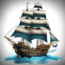 Create the ship of the pirate king Pearl D