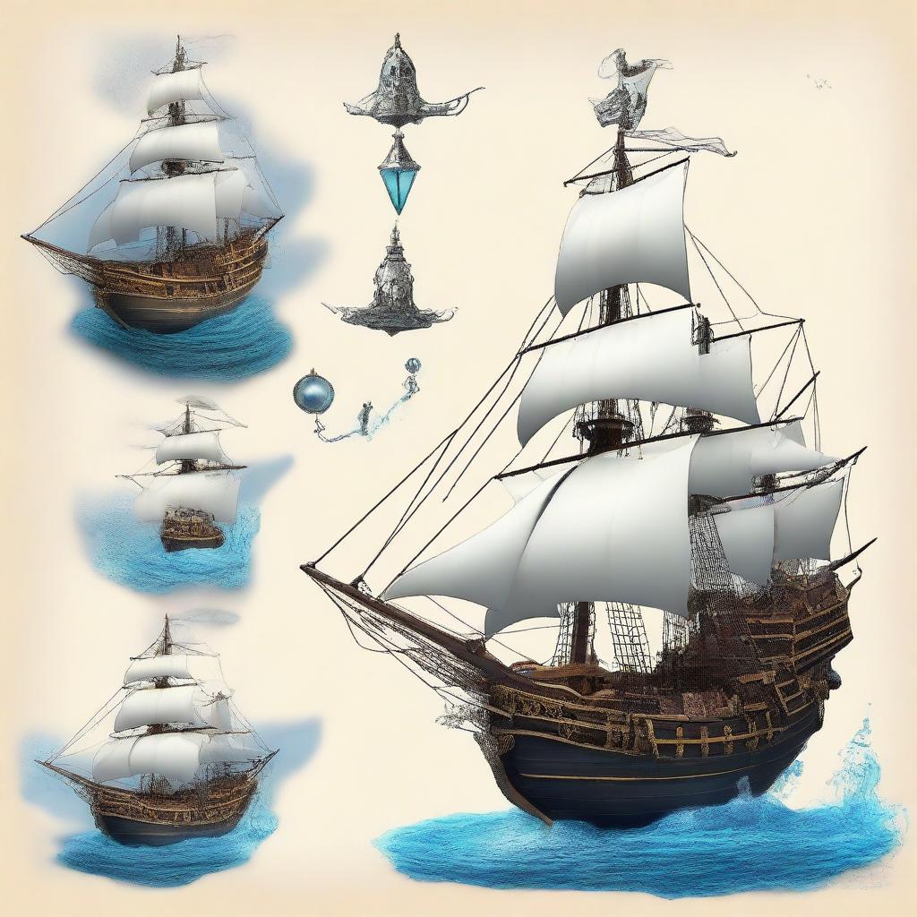 Create the ship of the pirate king Pearl D