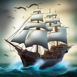 Create the ship of the pirate king Pearl D