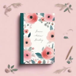 A beautifully designed comprehensive diary for women, featuring elegant floral patterns, motivational quotes, and sections for daily reflections, goals, and notes