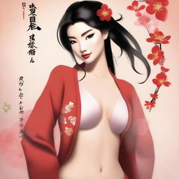 Create an image featuring Disney's Mulan in a sexy lingerie outfit