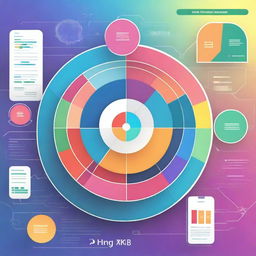 Create an image that depicts AI-driven market analysis