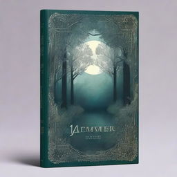 A captivating and beautifully illustrated book cover featuring a mysterious forest with a hidden path, illuminated by soft moonlight