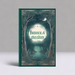 A captivating and beautifully illustrated book cover featuring a mysterious forest with a hidden path, illuminated by soft moonlight