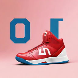 A pair of stylish basketball shoes with the initials CNM prominently displayed as a branding style