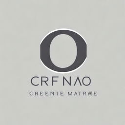 Create a logo for the brand 'CRENTE NAO E MATRECO' with the initials CNM