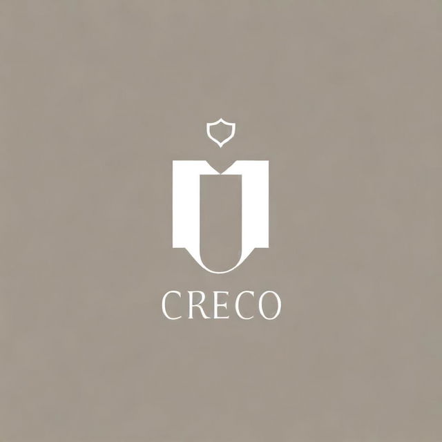 Create a logo for the brand 'CRENTE NAO E MATRECO' with the initials CNM