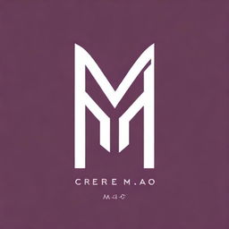 Create an enhanced logo mark for the brand 'CRENTE NAO E MATRECO' with the initials CNM