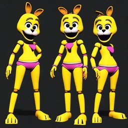 Create an image of Chica, the character from the Five Nights at Freddy's series