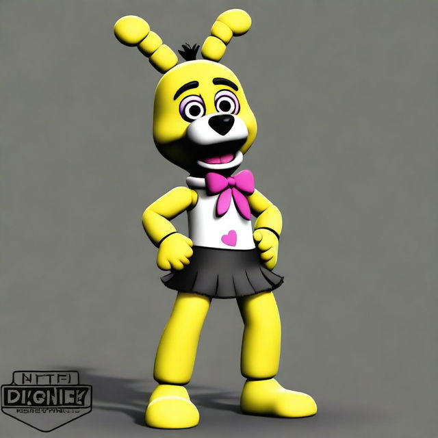 Create an image of Chica, the character from the Five Nights at Freddy's series