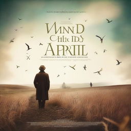 Create a movie poster with the title 'The Winds of April' and the author's name 'N