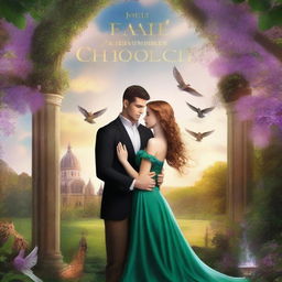 A captivating cover for a romance novel titled 'Fae Chronicles: Parpeth Academy'